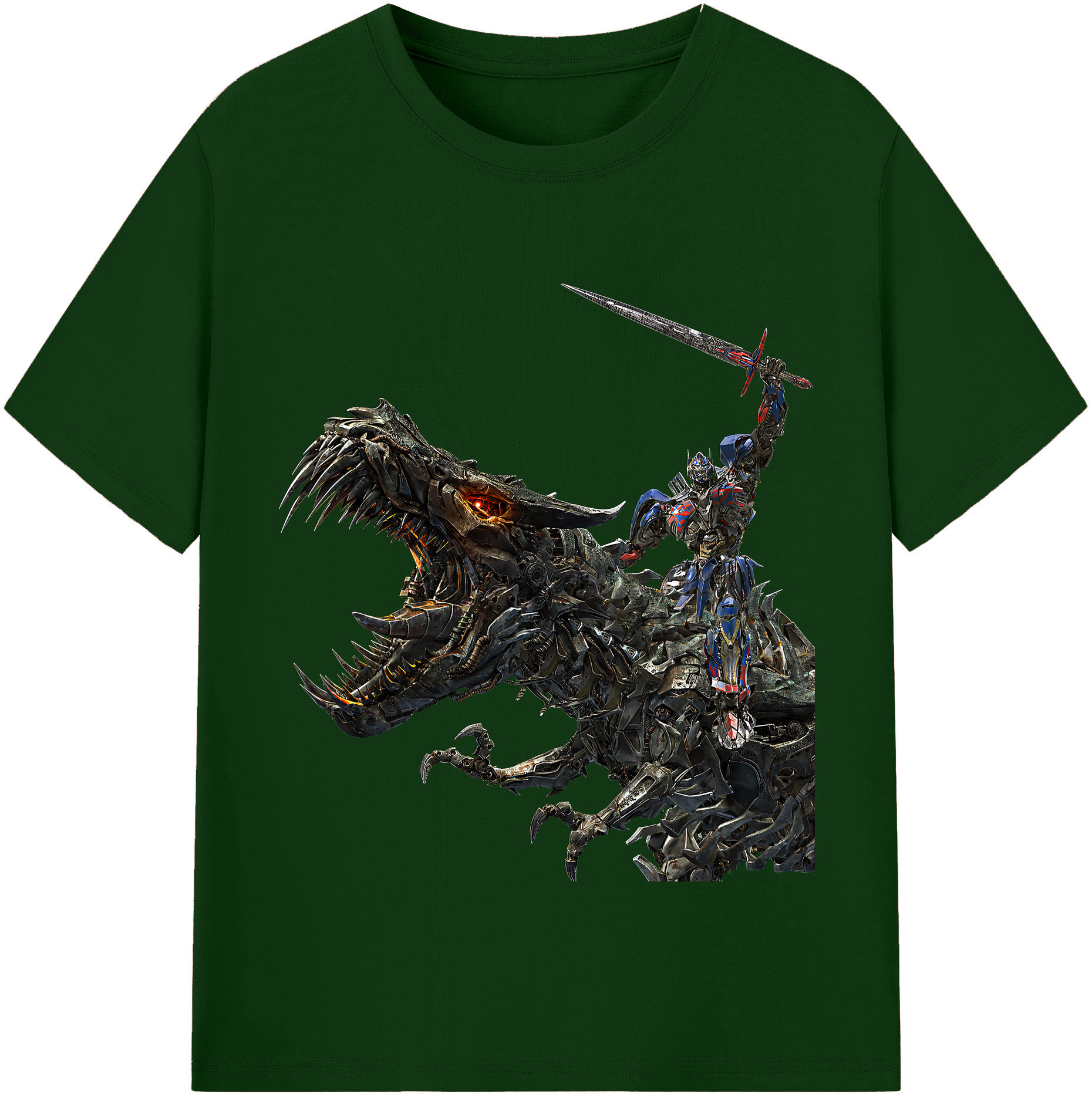 （画像用） Transformers トランスフォーマー 綿100％半袖Tシャツ（フロントプリント）